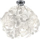 Rl live your light reality leavy - lampada da soffitto - cromata - escl. 1x e27 8,5 w - montaggio a soffitto - protezione schema