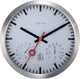 Nexttime clematis – orologio da parete – 35 cm – alluminio – bianco – silenzioso resistente alle intemperie