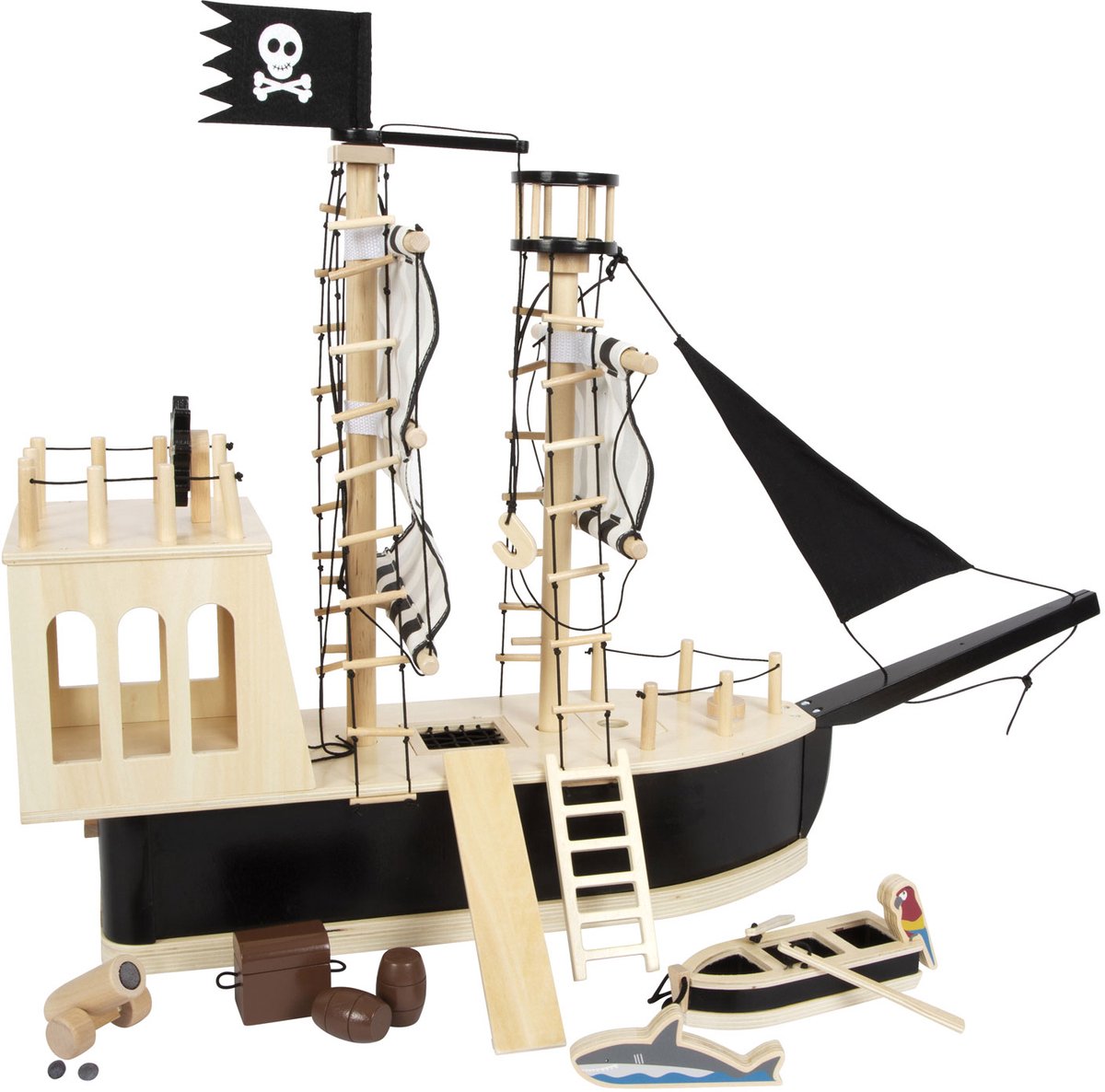 Pie pequeño - madera muñeca piratenboot