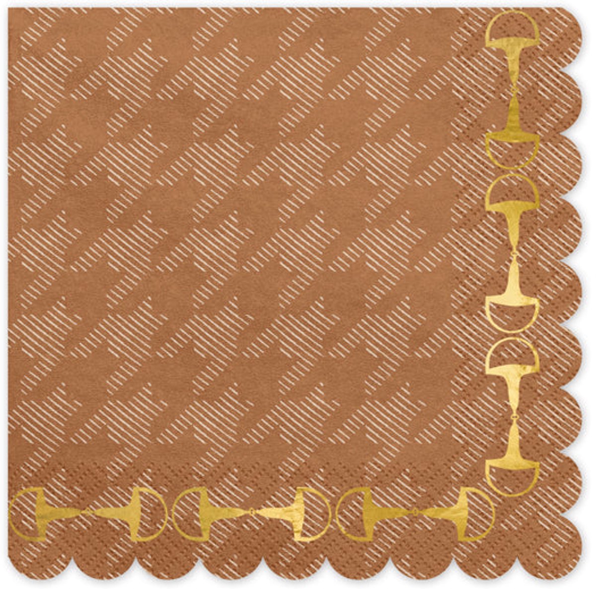Partydeco 12 steigbögel feestservetten 33x33 cm