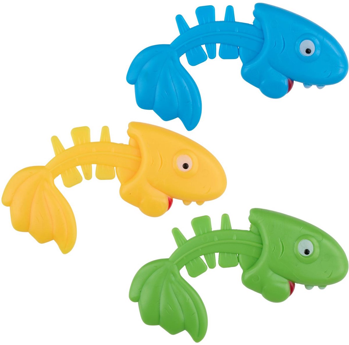 Eddy Toys gioco subacqueo 3 pezzi - gioco subacqueo in piscina - giochi subacquei in piscina per bambini - giochi acquatici con figure che affondano - verde, giallo e blu
