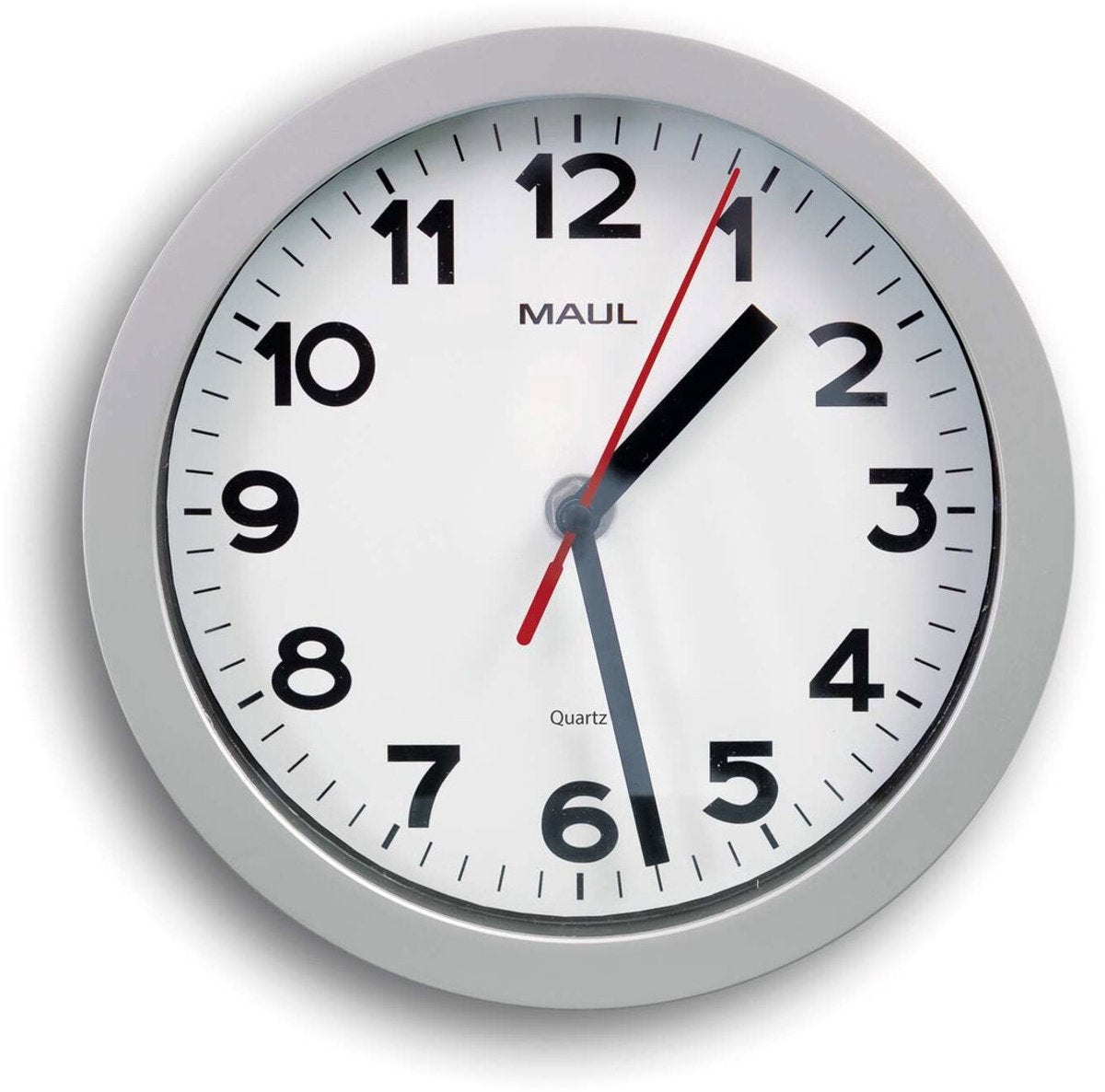 Reloj de pared Maul peldaño ø 20 x 4,4 cm plástico 1 x AA (1,5 V) plateado
