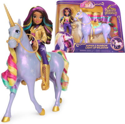 Unicorn Academy Gift Set Unicorn Wildstar Rainbow Light Up Pop Sophia