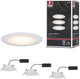 Paulmann premium led-inbouwlamp dim to warm suon basisset ip44 rond 90 mm 3x5w 3x450lm 230v dimbaar dim to warm satijn, wit