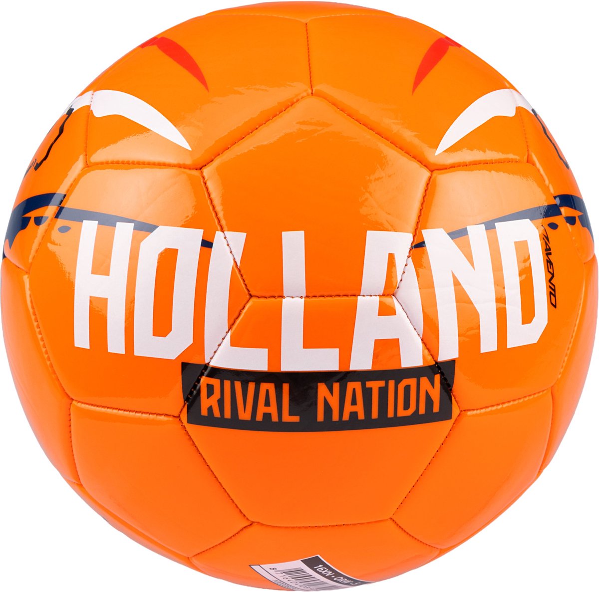Avento voetbal glossy - euro triumph - oranje rood - maat 5 - ⌀ ca. 22 cm