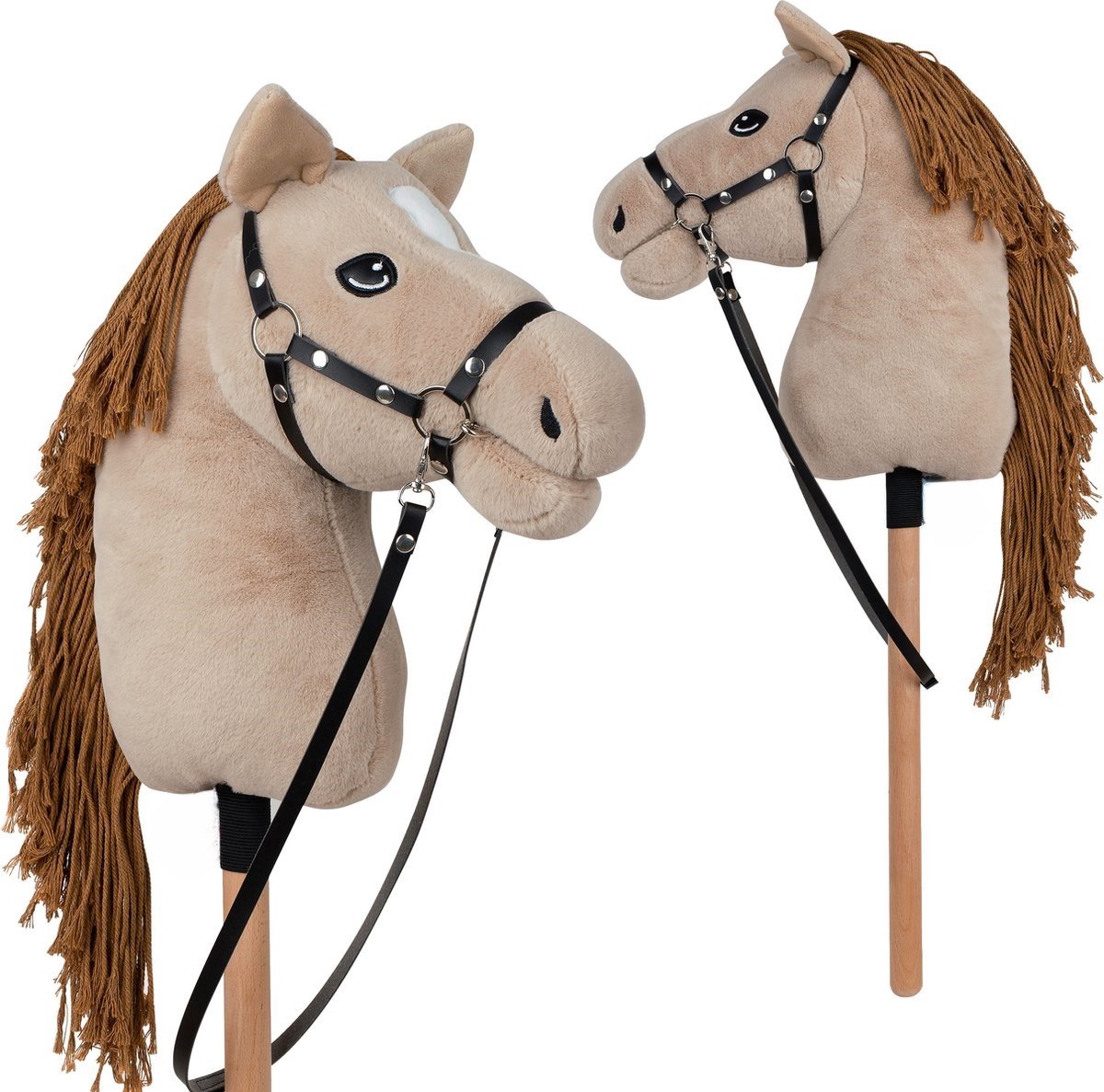 Playwood hobby horse with halter for hobby horsing