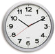 Reloj de pared Maul Step 40 incl. batería - plata - 1 pieza - ø 40 x 4,8 cm -