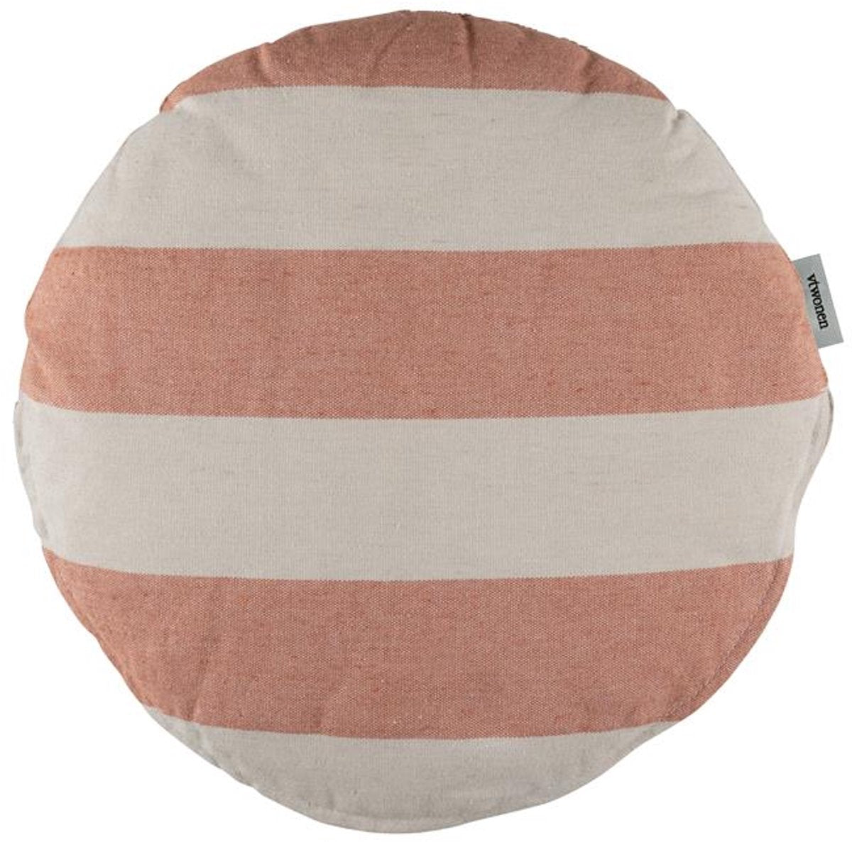 Vtwonen bold round sierkussen - dia 40 cm - perzik