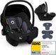 Lionelo Astrid i-size car seat – adac 5-star – 40-87 cm – rwf – memory foam – adjustable headrest (7 cm) – holmbergs belts – compatible with isofix-base stroller – i-size standard – light safe