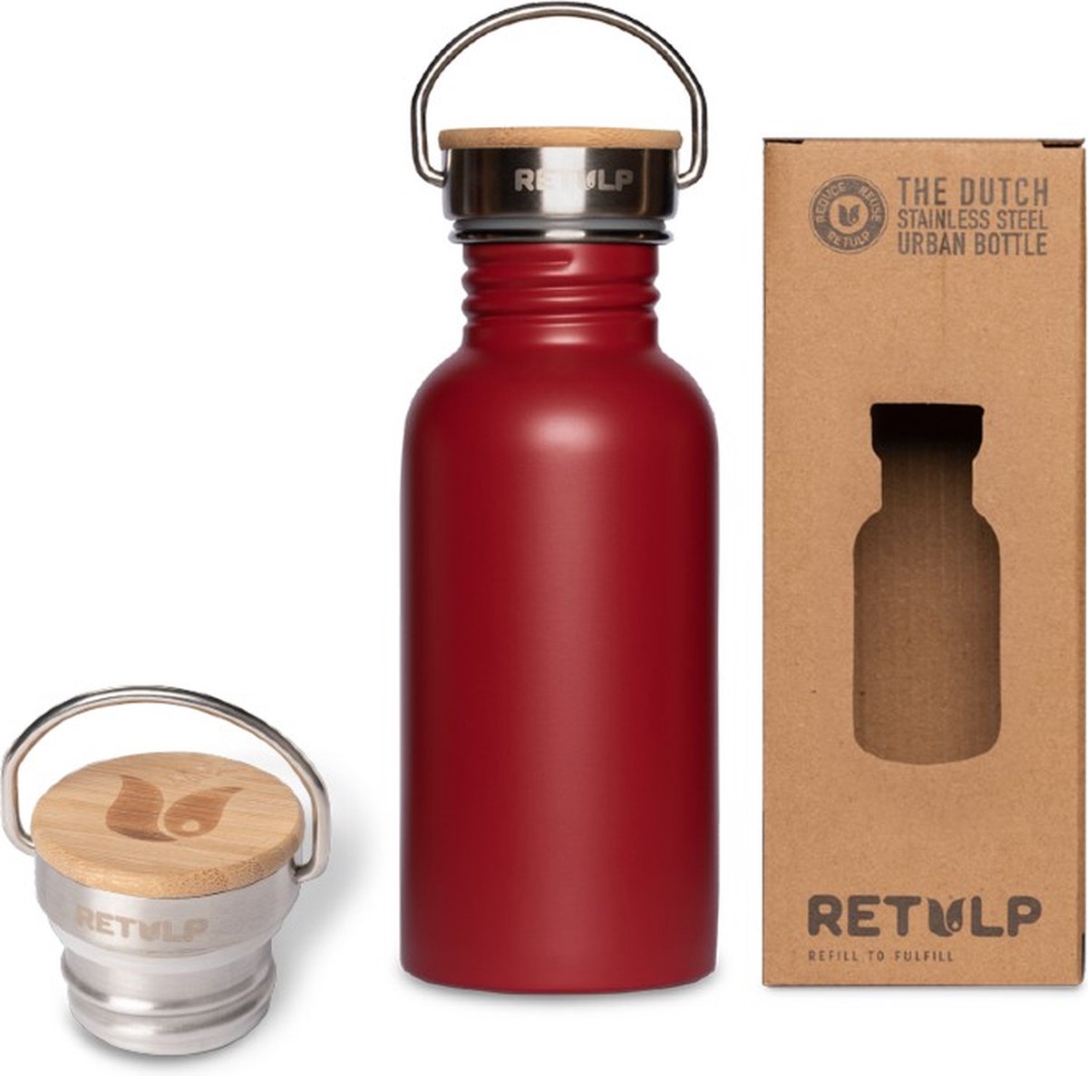 Retulp Urban Water bottle Ruby Red 500 ml