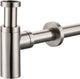 Plieger designbekersifon rond 5 4 met muurbuis 30cm met rozet inox