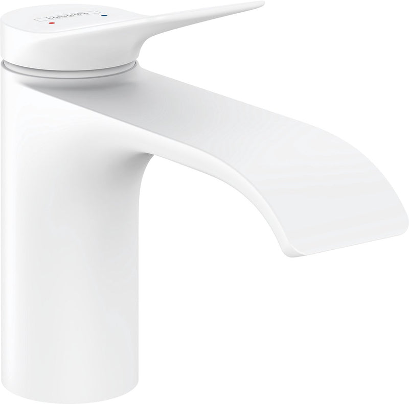 Hansgrohe vivenis ééngreeps wastafelmengkraan 80 ééngreeps wastafelmengkraan 80 zonder afvoer mat wit