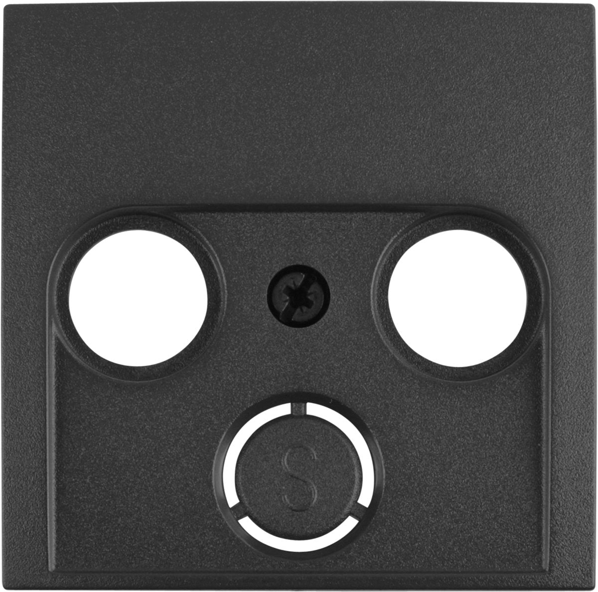Placa central Berker s1 - radio TV sat - antracita
