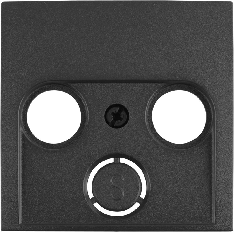 Placa central Berker s1 - radio TV sat - antracita