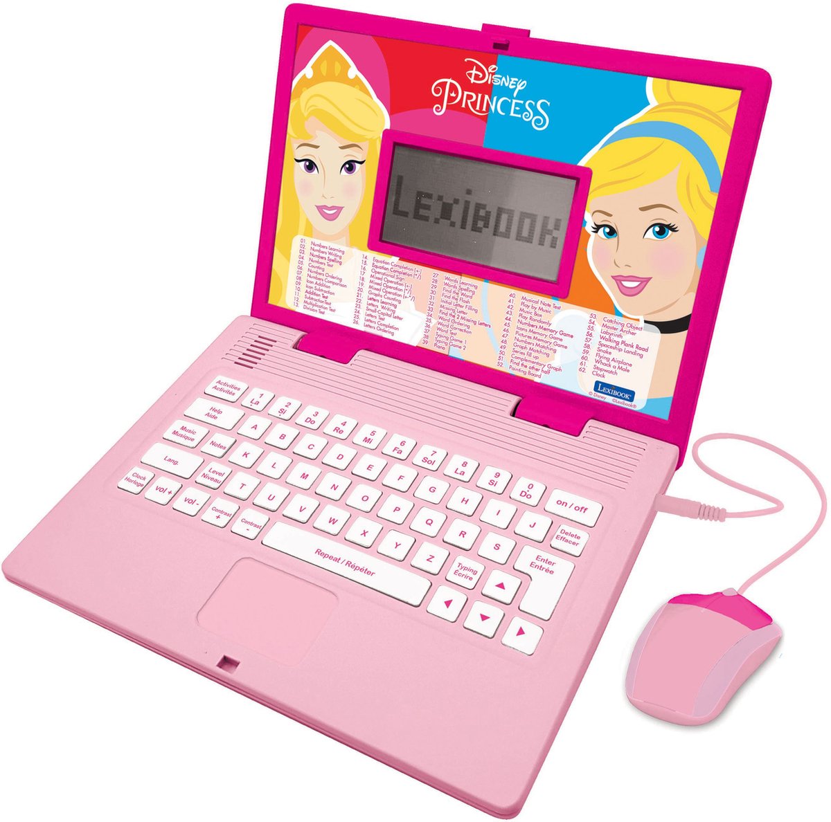 Lexibook portátil educativo bilingüe princesas disney (fr en)