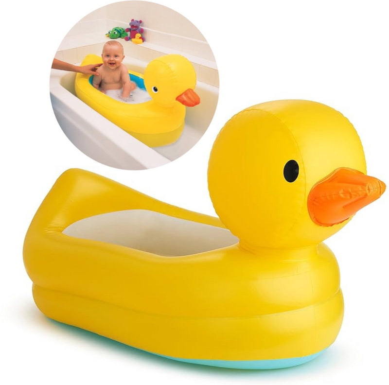 Bañera para bebés Munchkin - bañera con forma de pato white hot™ - bañera inflable para bebés - con forma de pato de goma - ¡cambia de color con la temperatura! - a partir de 6 meses - 79 cm x 48 cm