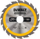 Dewalt cirkelzaagblad voor hout | construction | ø 165mm asgat 30mm 18t - dt1936-qz