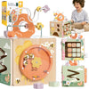 Classic world houten activiteitenkubus honingbij, 5dlg.