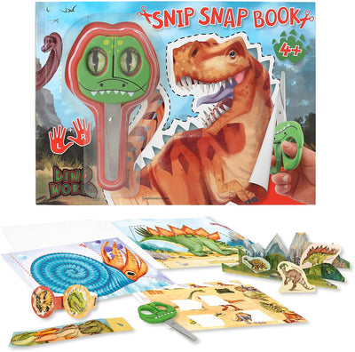 Depesche - dino world snip snap book - libro de manualidades