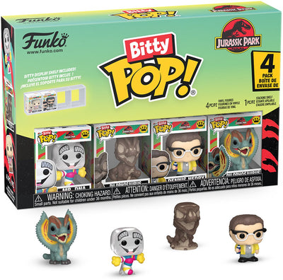 Funko bitty pop pack de 4: parque jurásico - sr. adn