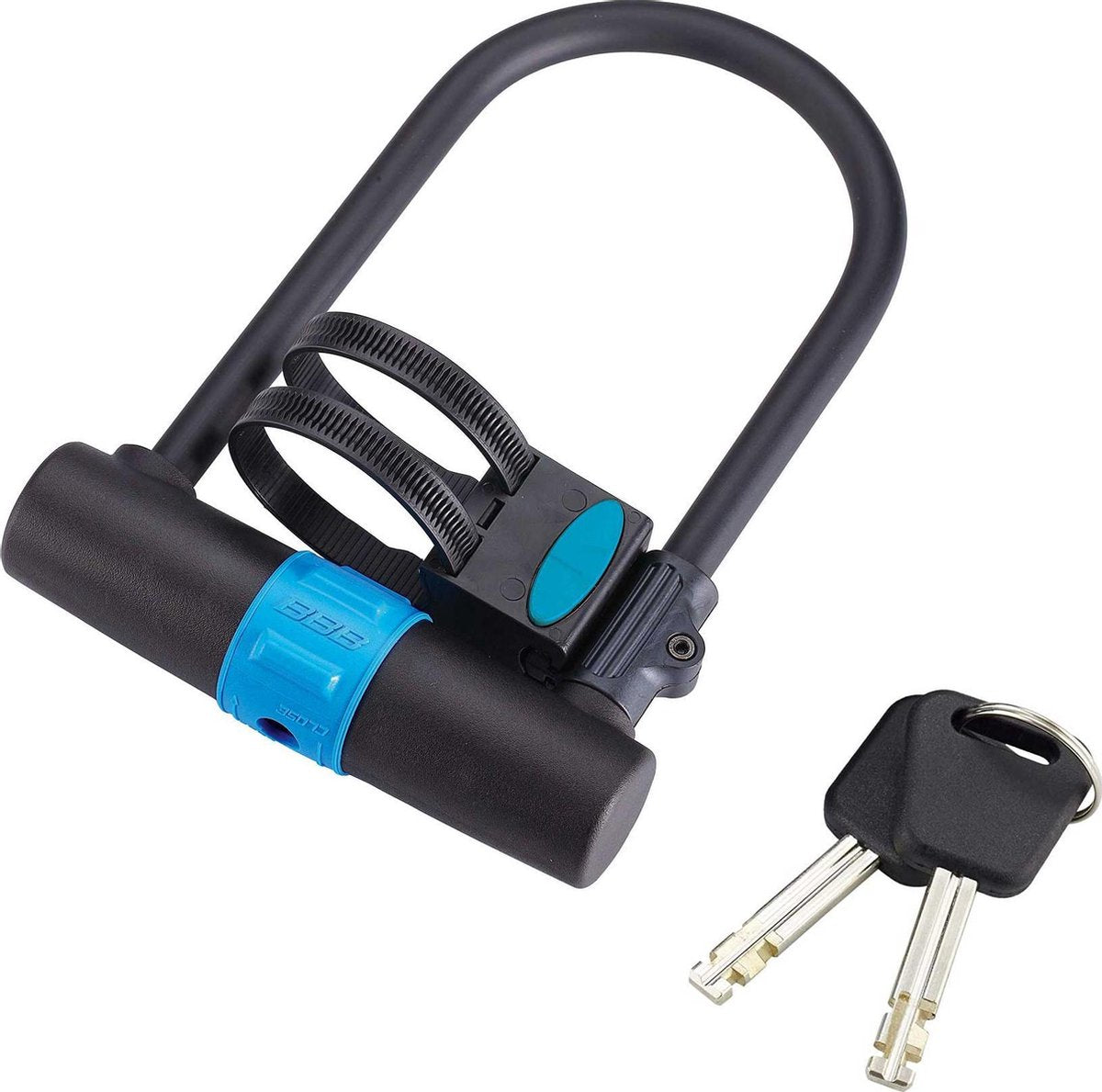 Lucchetto per bicicletta Bbb cycling u-vault - lucchetto per bicicletta a U - forma a U - lucchetto a chiave - nero - 25 x 17 cm - bbl-28