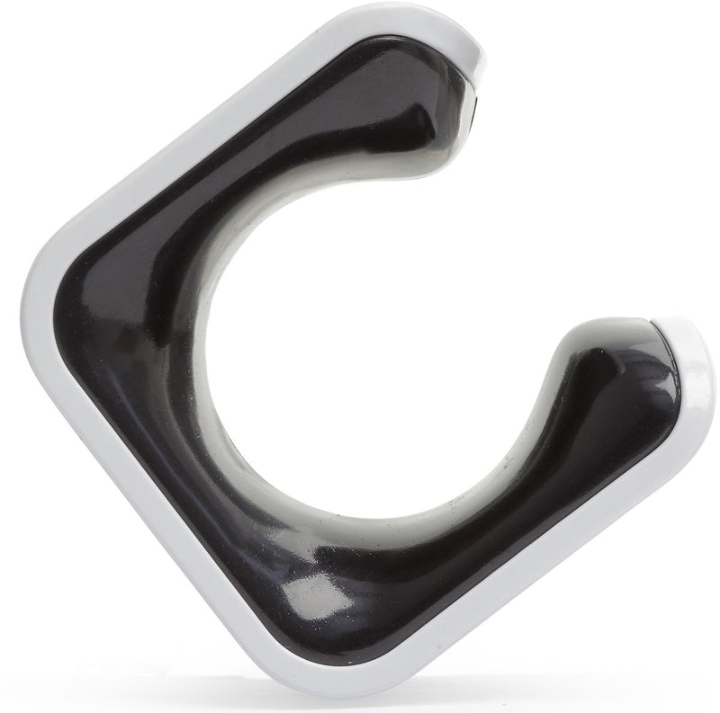 Clip per bicicletta ibrida Clug da parete - bianco nero