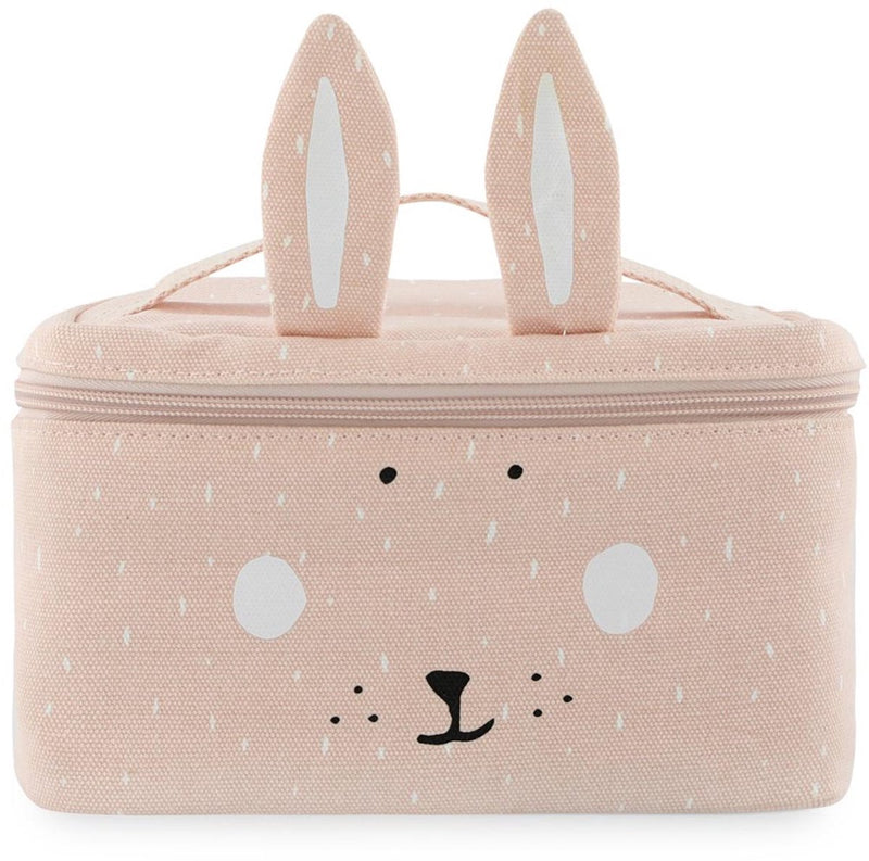 Borsa per il pranzo Trixie - mrs. coniglio - borsa termica per bambini - con etichetta per il nome - borsa termica per il pranzo - rosa - coniglio