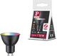 Paulmann Standard 230 V Smart Home ZigBee 3.0 Reflector LED GU10 350LM 4,8W RGBW+ Regulable Negro Mate