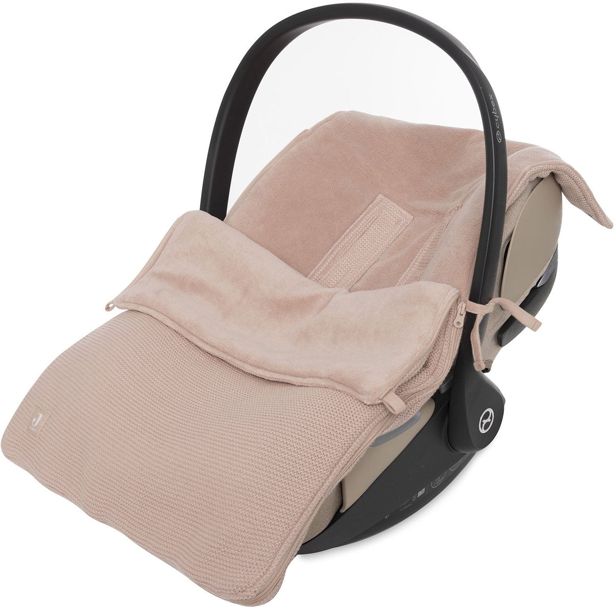 Saco Jollein para silla de paseo - punto básico - algodón - 42x82cm - rosa salvaje