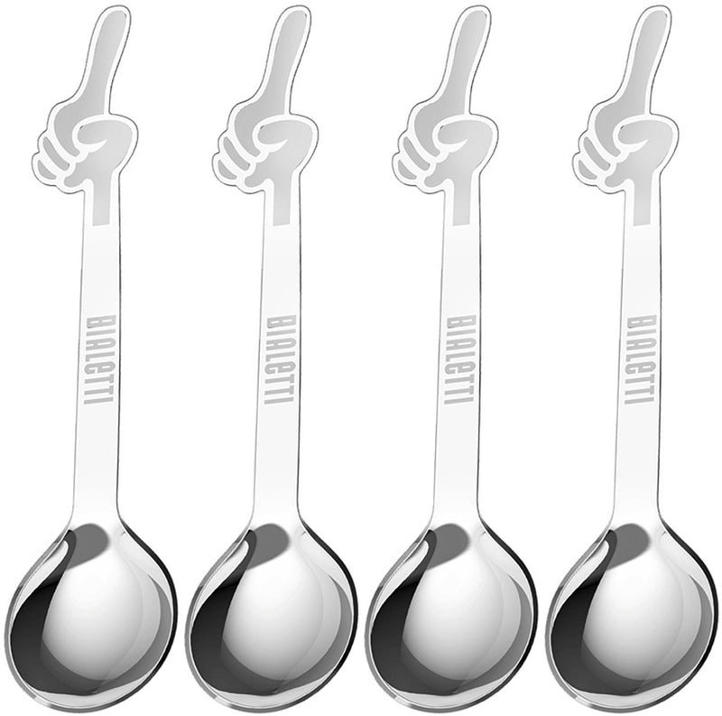 Set cucchiaini caffè Bialetti - acciaio inox - 4 pezzi