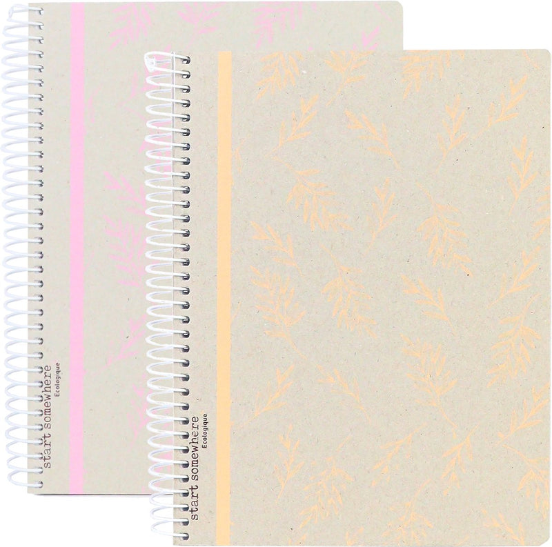 Blocco a spirale Kangaroo - ecologico - misura A4 - con filo - 2 pezzi - an-116083-a