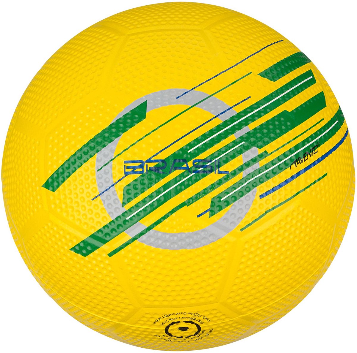 Avento straatvoetbal - worldcup - geel - brazilië - maat 5