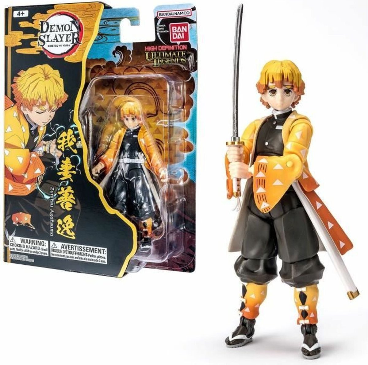 Bandai - ultimate legends hd - demon slayer actiefiguur 12 cm - zenitsu agatsuma - officieel gelicenseerde demon slayer - zenitsu actiefiguur - speelgoed kinderen 4+ - ve88962