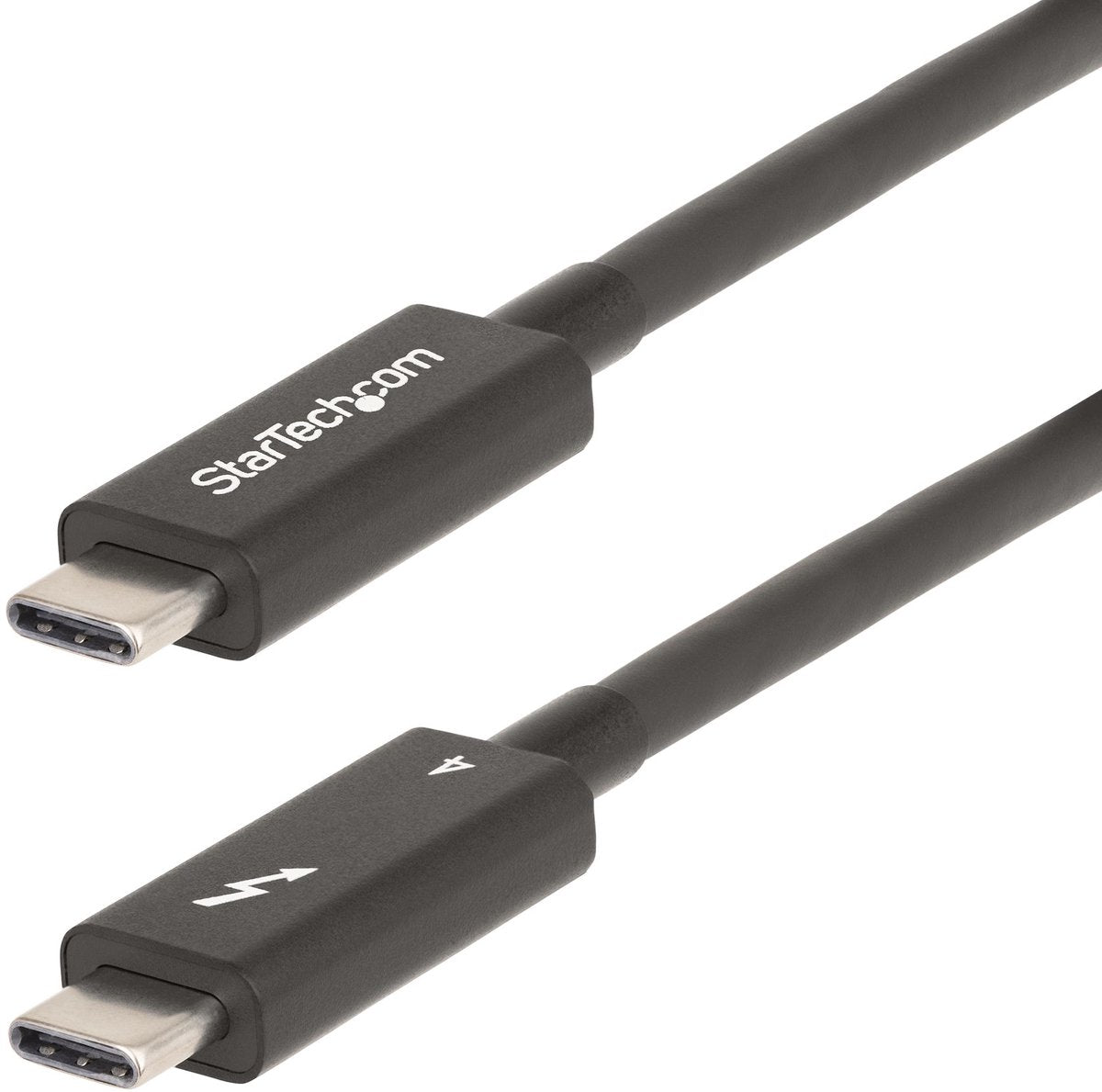 Startechcom startech.com 6ft (2m) active thunderbolt 4 cable, 40gbps, 100w pd, 4k8k, intel certified, compatible wthunderbolt 3usb 3.2displayport (a40g2mb-tb4-cable) - usb cable