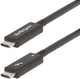 Startechcom startech.com 6ft (2m) active thunderbolt 4 cable, 40gbps, 100w pd, 4k8k, intel certified, compatible wthunderbolt 3usb 3.2displayport (a40g2mb-tb4-cable) - usb cable