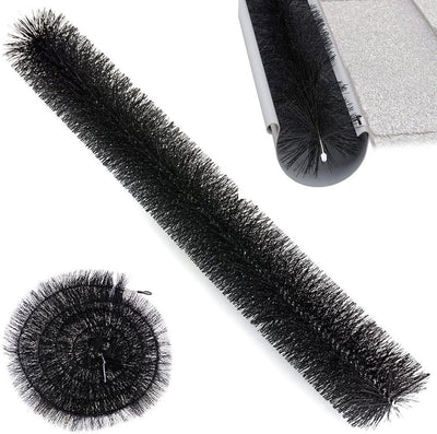 Kinzo gutter protection 12cm x 400cm - gutter brush - prevents leaves and blockages - easy installation - stainless steel