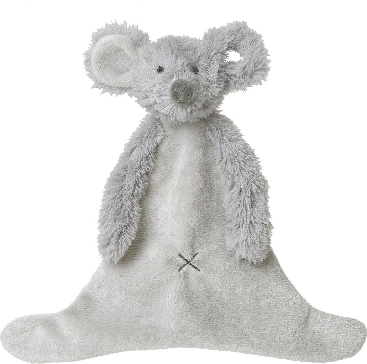 Panno da coccolare Mindy con cavallo felice e topo - grigio - regalo per bambini