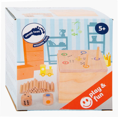 Juego de dados de pie pequeño en una caja 6