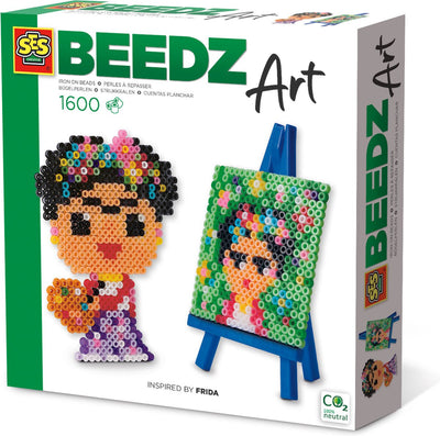 Ses creative ses - beedz art - mini artist frida - with mini easel - 1600 iron-on beads with shelf