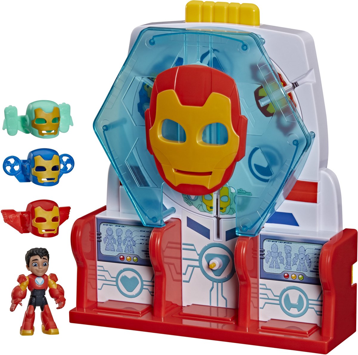 Hasbro Marvel Iron Man e la sala delle armature dei suoi fantastici amici: set da gioco