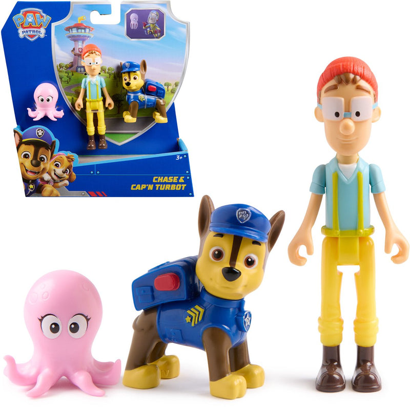 Pack de figuras de la historia de Paw Patrol con persecución.