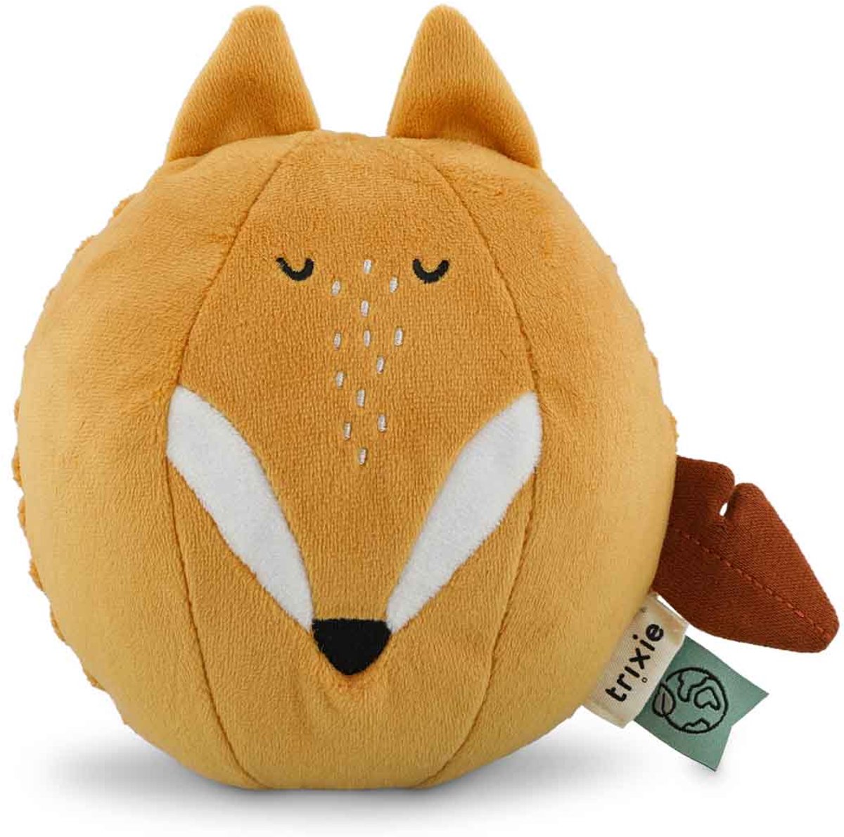Trixie palla sonora mr. volpe - giocattolo per bebè - primo giocattolo - regalo maternità - arancione