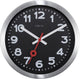 Nextime station – wandklok tafelklok – 19 cm – aluminium – zwart