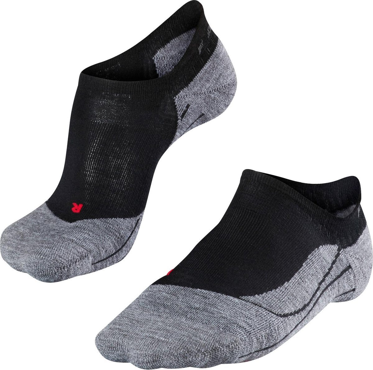 Falke tk5 invisible anti-blaar dun wol functioneel materiaal wandelsokken dames zwart - maat 41-42