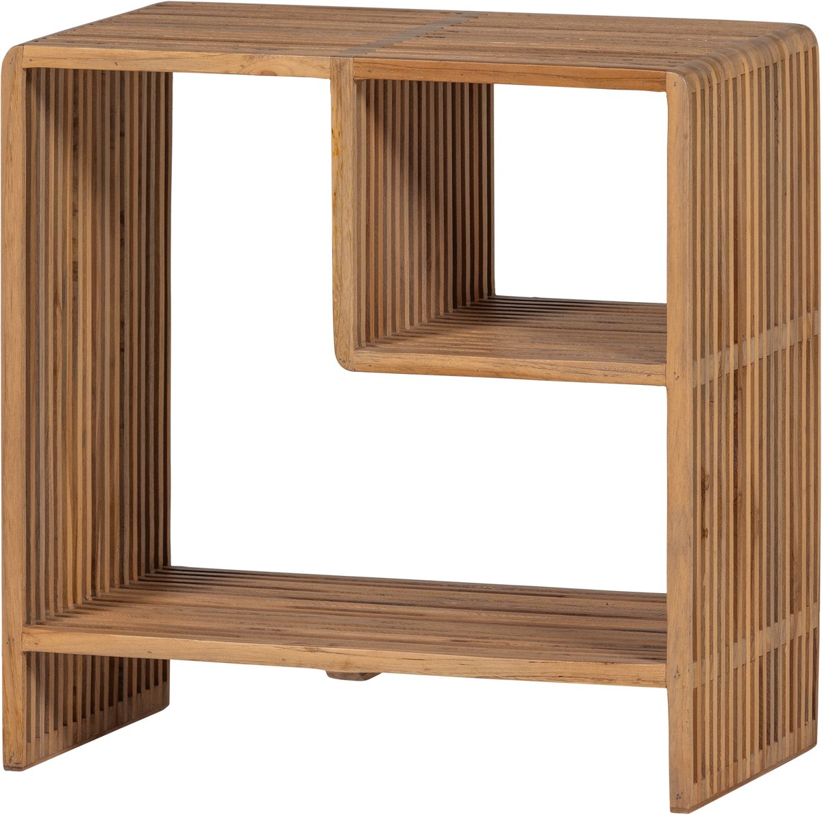 Woood jasmijn sidetable recycled teak - naturel - 55x55x30