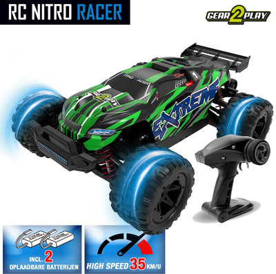 Gear2play RC Nitro Racer Auto guidabile superveloce - 1:18