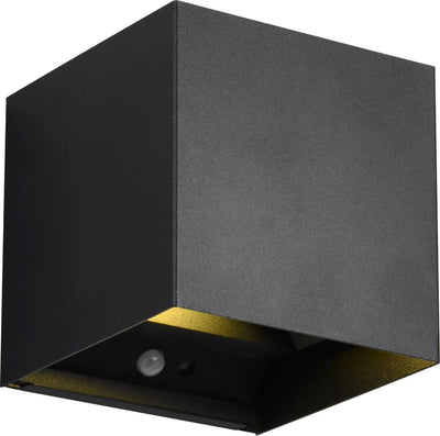 Rl live your light reality talent - wandlamp - zwart mat - incl. 2x smd 1w - oplaadbaar - draadloos - beweginssensor - schemeringssensor - accuvoeding - buitenverlichting - ip44