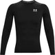 Maglia sportiva da uomo Under Armour UA HG Armor Comp LS-BLK - nera - bianca