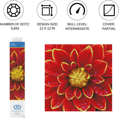 Diamond dotz® dd5.037 - 30.5x30.5cm dalia (#dd1904)