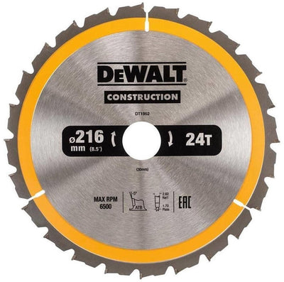 Dewalt - circular saw blade - 216mm - 30mm shaft diameter - 24 teeth